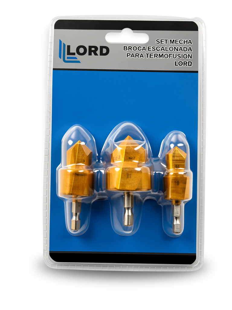 Set mecha broca escalonada para termofusion LORD