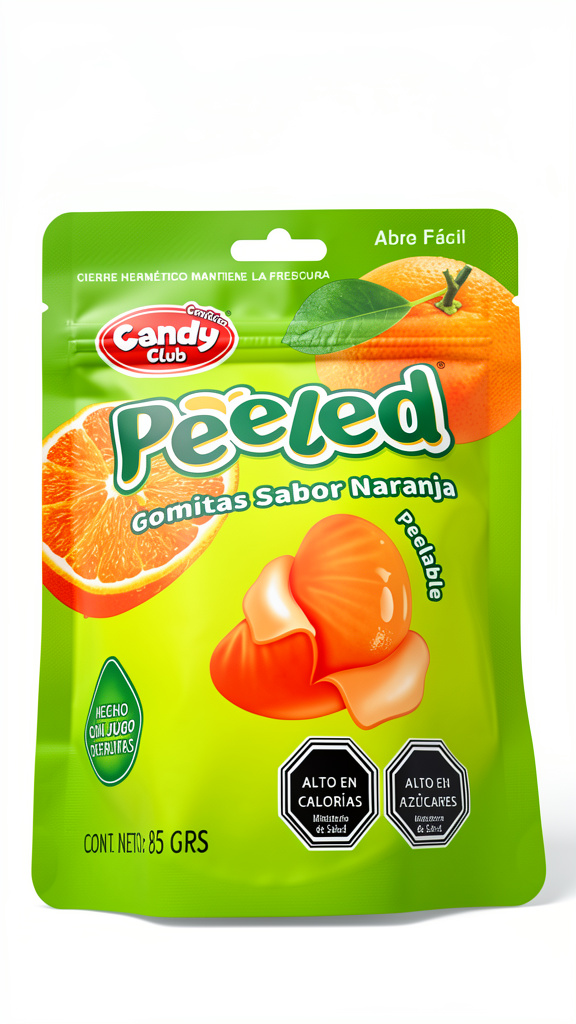 Peeled naranja