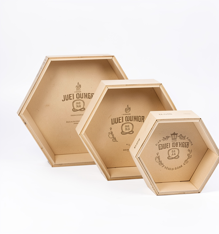 Juego cajas exagonal X4