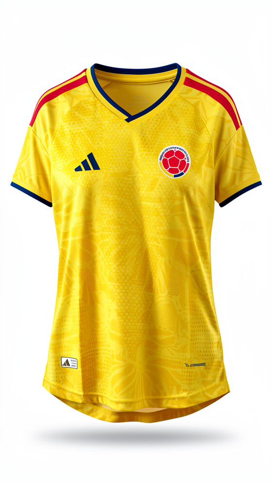 Camiseta selección Colombia amarilla mujer (Con caja)