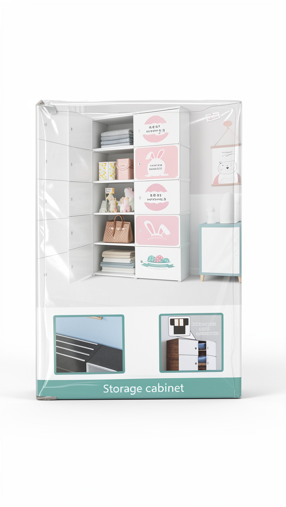 Closet modulos dos cuerpos x6 blanco