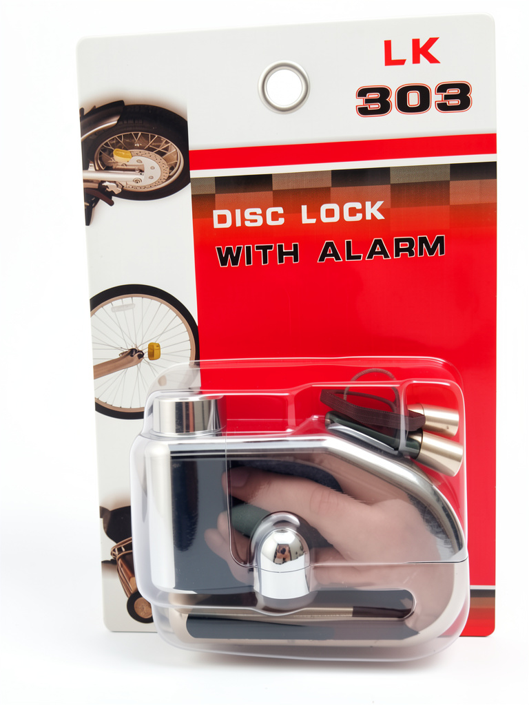 Candado con alarma macizo