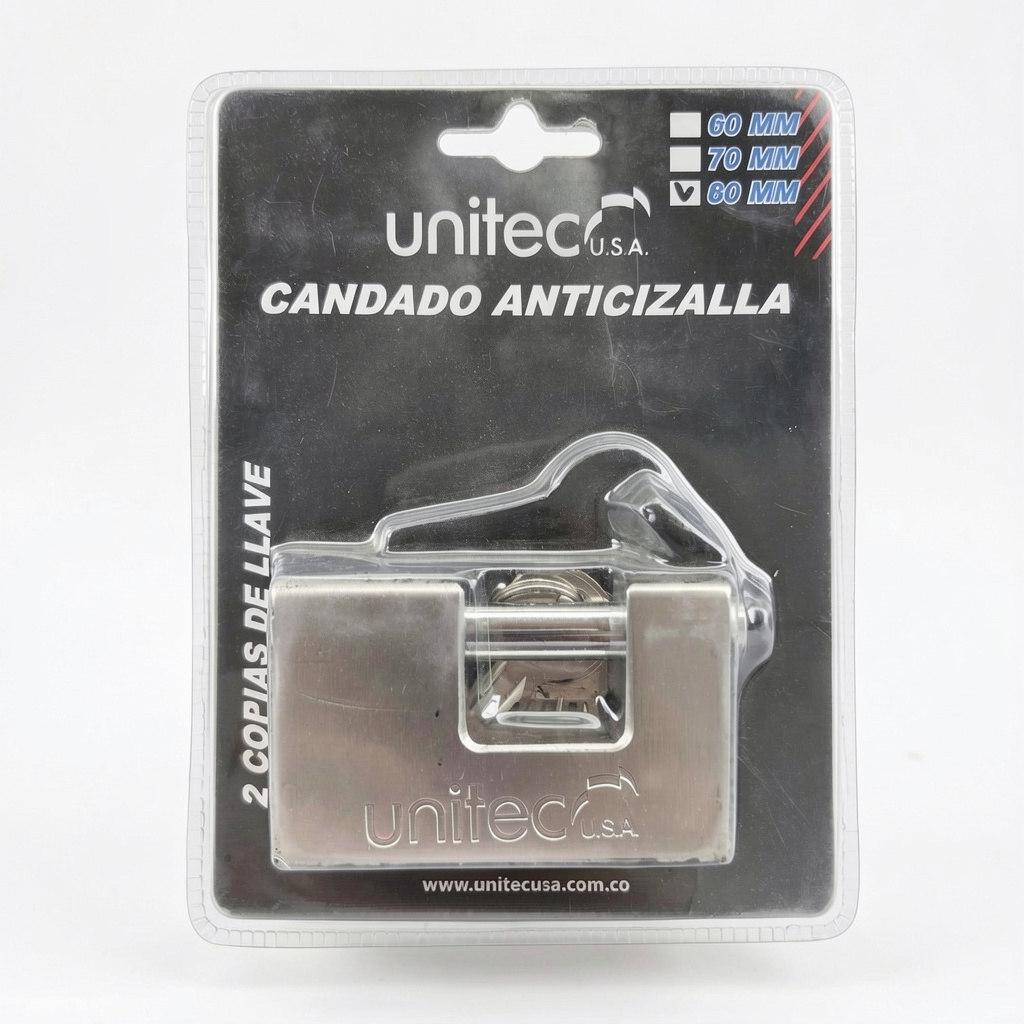Candado anticizalla 80mm UNITEC