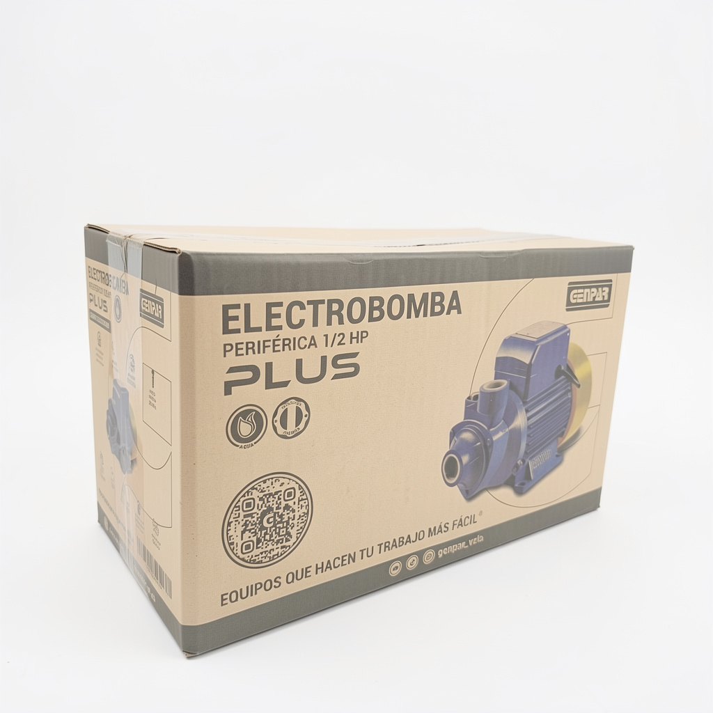 Bomba Periférica Genpar Plus 1/2HP