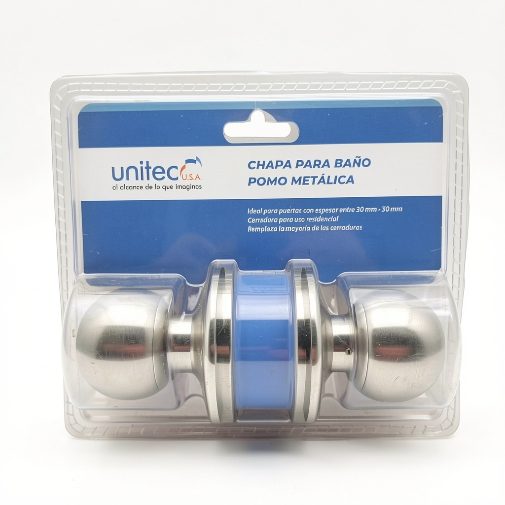 Cerradura Pomo Baño Unitec