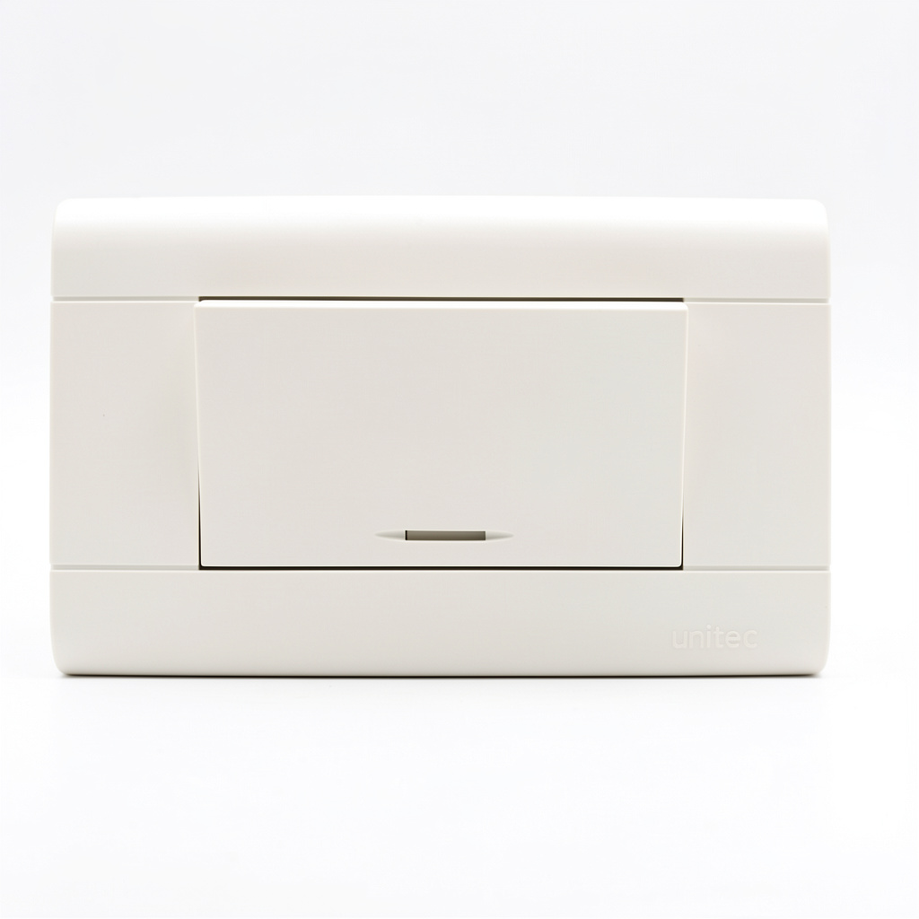 Apagador Sencillo Blanco Unitec