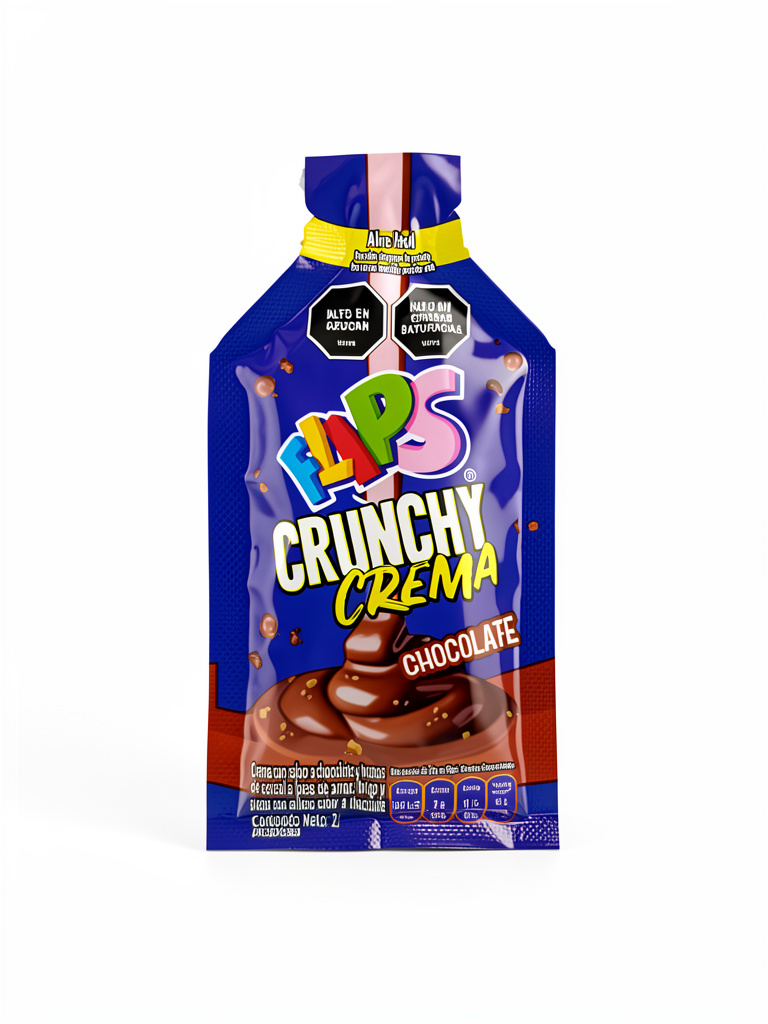 FLIPS CRUNCHY CREMA DE CHOCOLATE 27GR