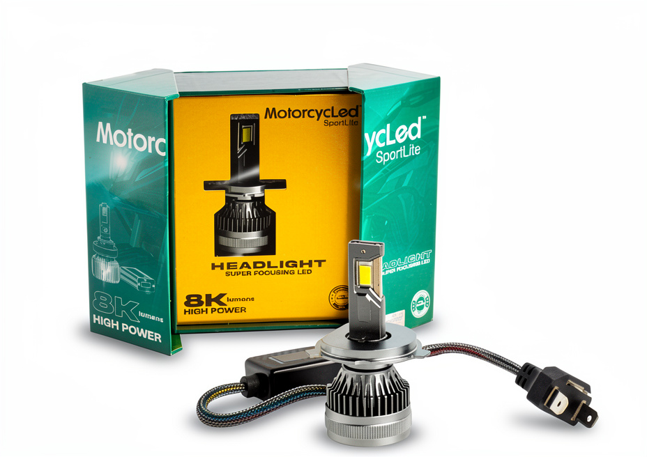 BOMBILLO LUZ LED 8000 LM H4 MOTORCYCLED