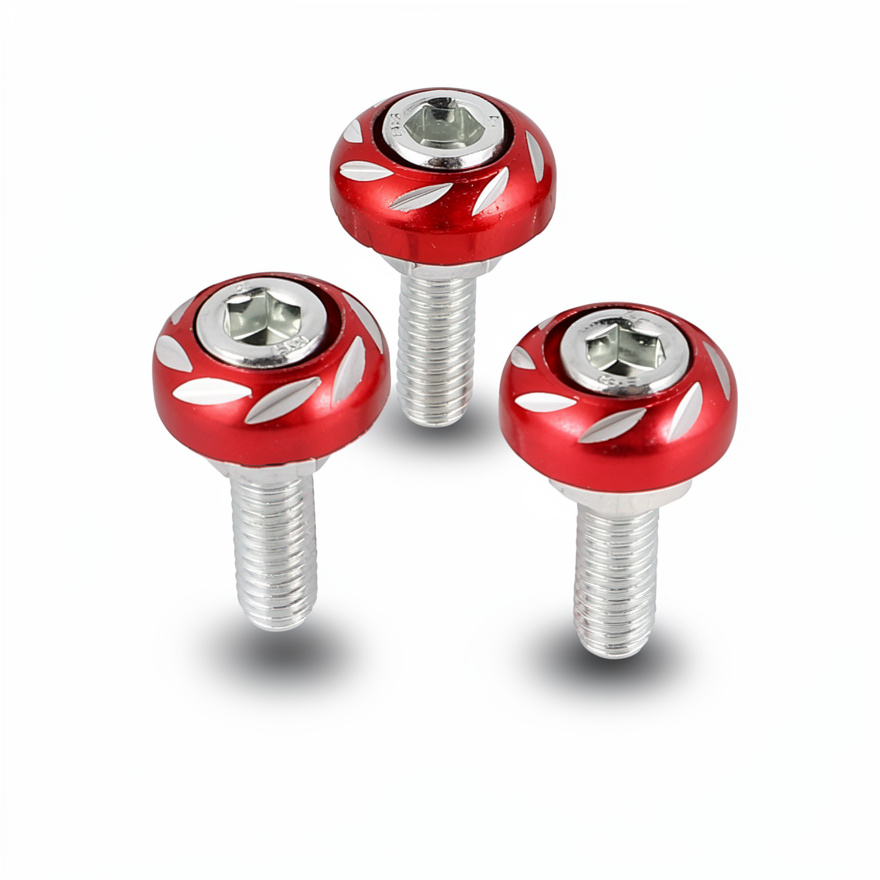 TORNILLO  PORTAPLACA   ROJO