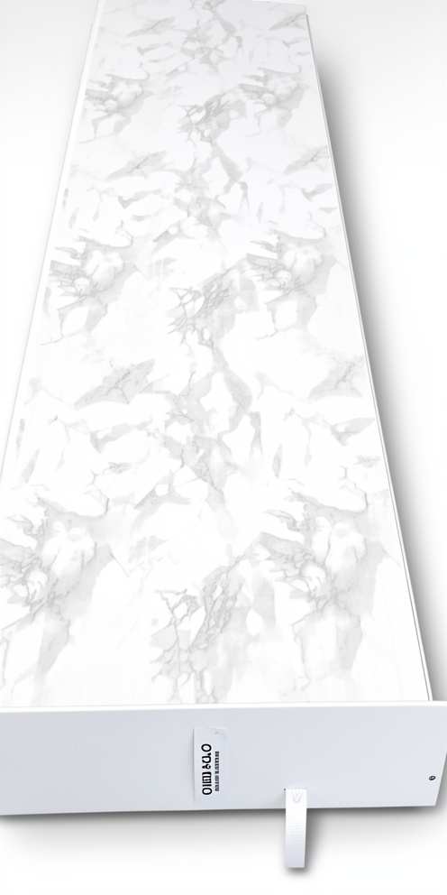 PVC CIELO RASO BLANCO MARMOLIZADO GRIS