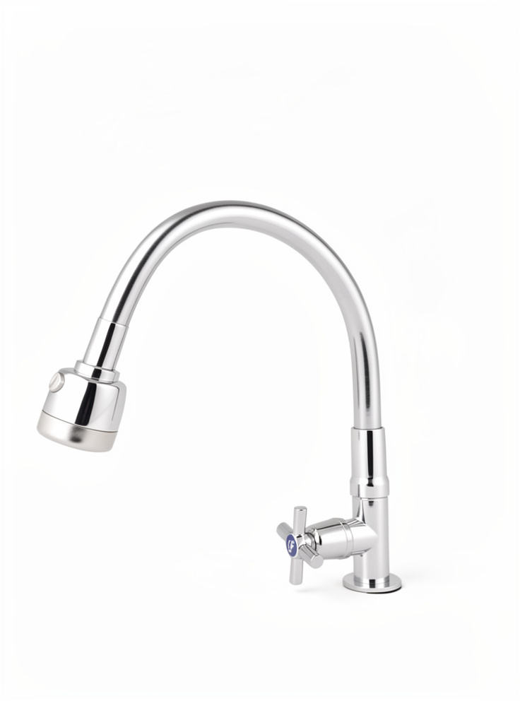 LLAVE PARED FLEXIBLE PLATEADA 161506