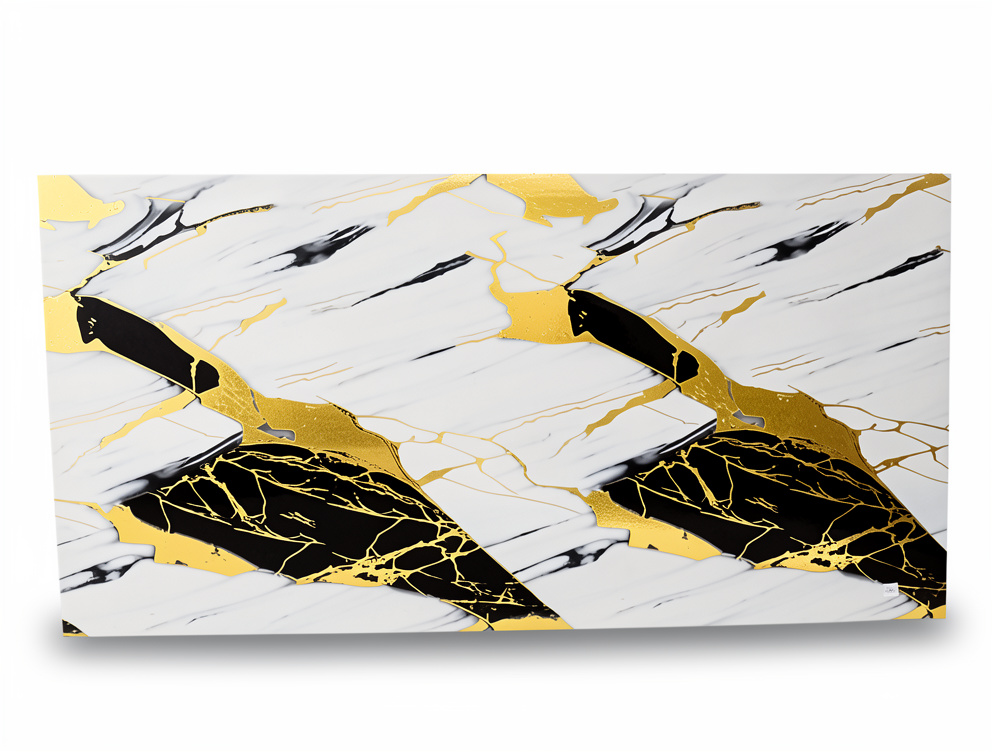 ROLLO ADHESIVO NEGRO CON DORADO Y BLANCO