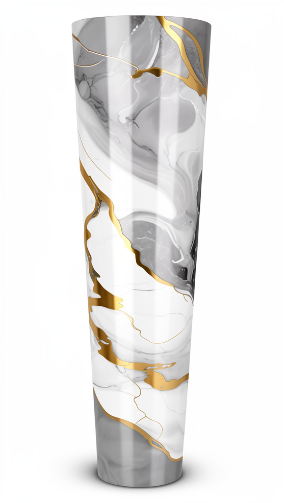 ROLLO ADHESIVO BLANCO CON GRIS Y DORADO