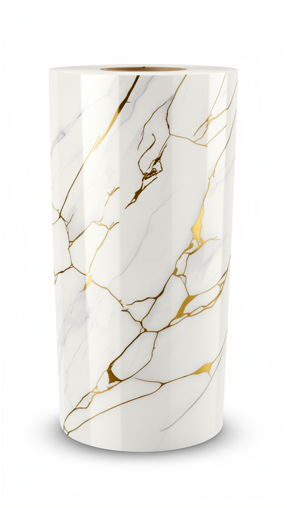 ROLLO ADHESIVO BLANCO CON CAFÉ