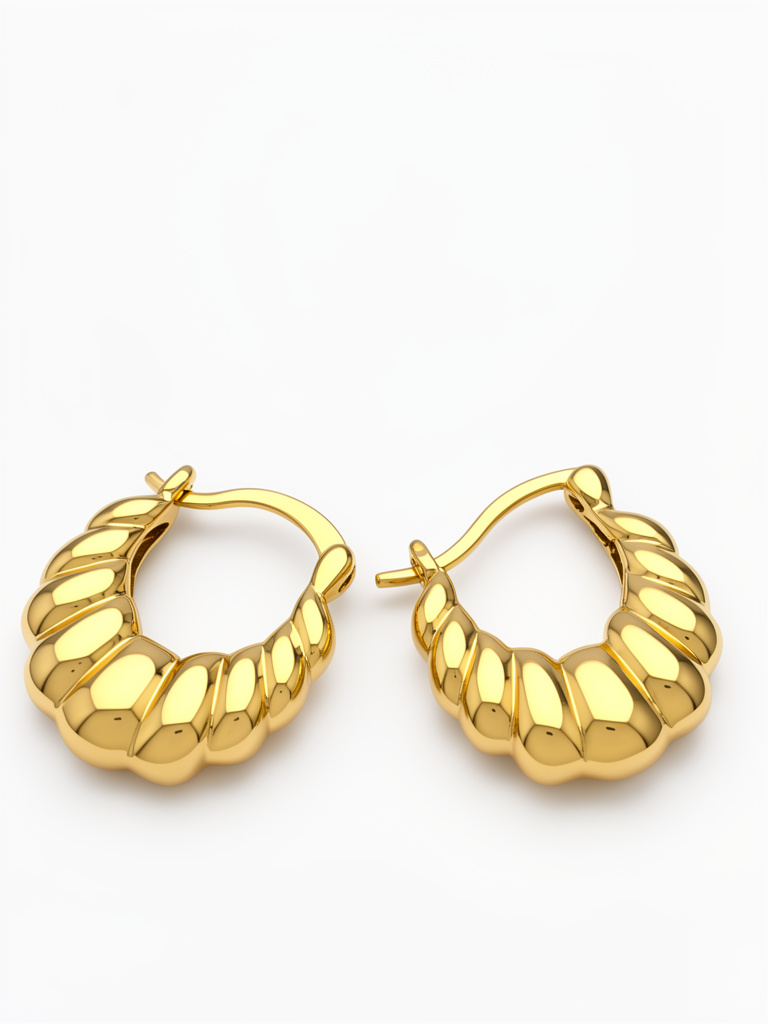 Aros Grecia bañados en oro