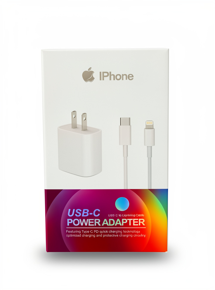 CARGADOR 2OW IPHONE ROSA