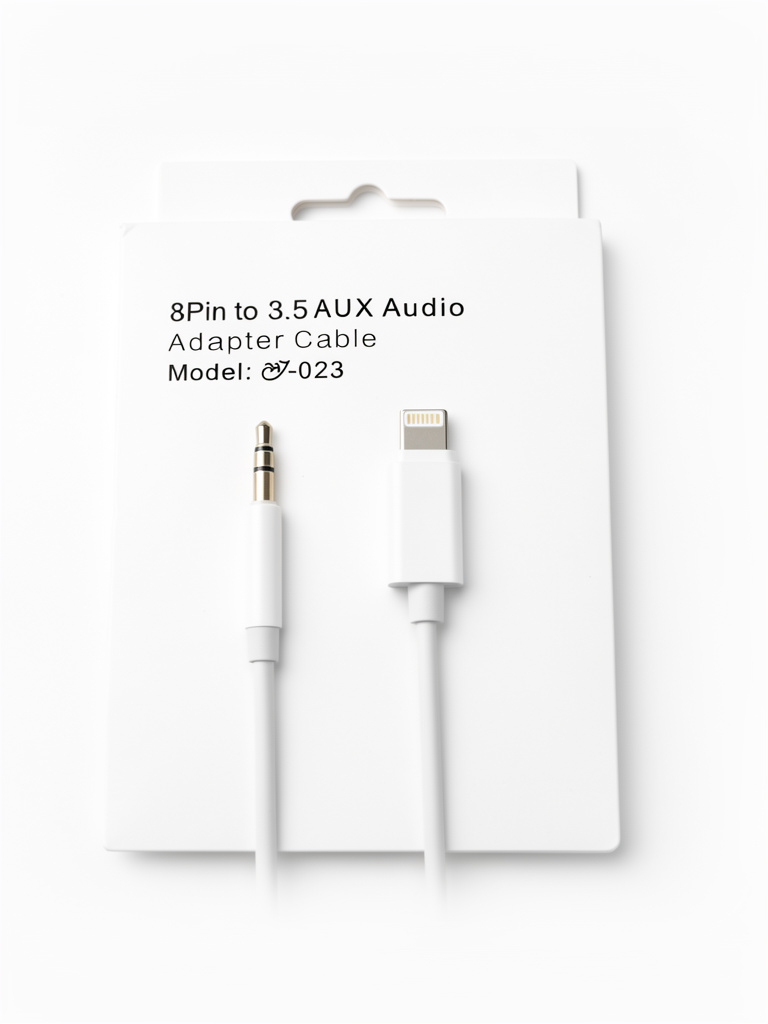 ADAPTADOR IPHONE A AUXILIAR 3.5