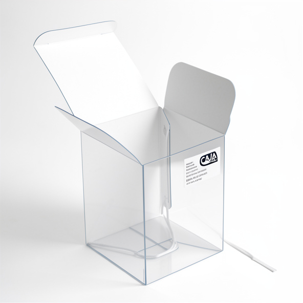 CAJA CUBO ACETATO