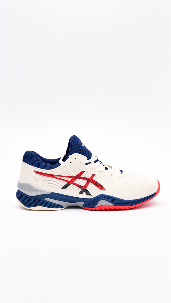 Asics Court FF2 blanco/rojo/azul