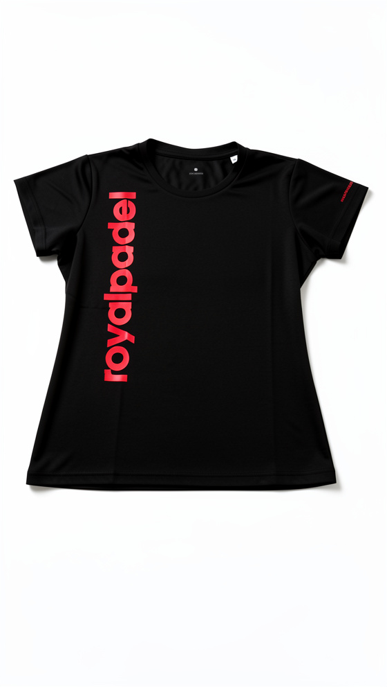 Remera Royal Mujer negro/rojo