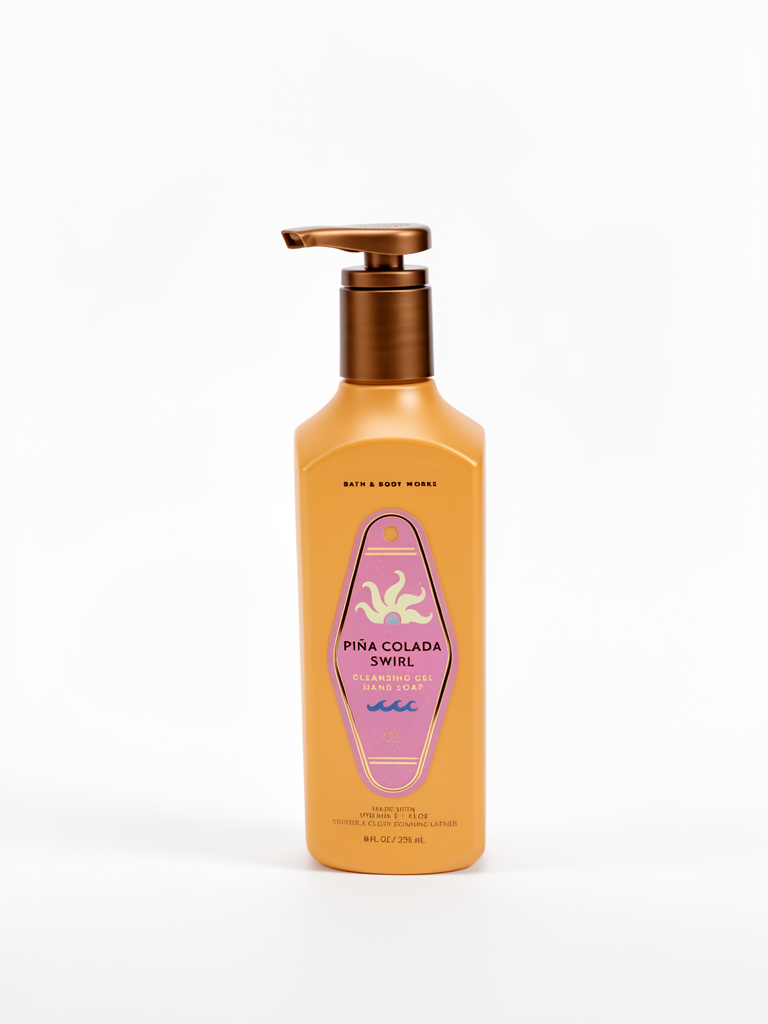 BATH AND BODY PIÑA COLADA SWIRL HAND SOAP