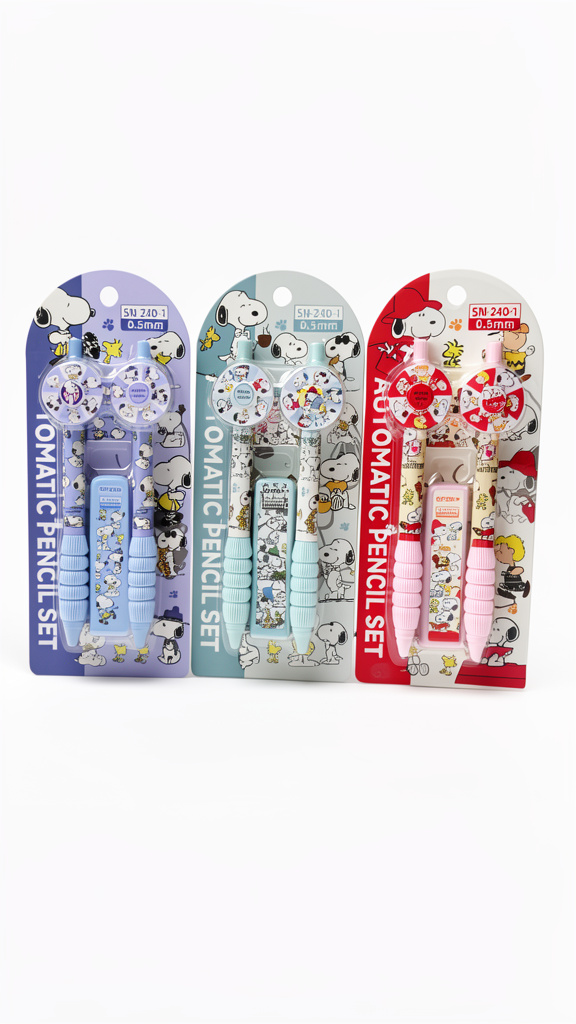 Lapiceros de snopy dobles con goma 12pz (Men: $45 May: $40 Doc: $35)
