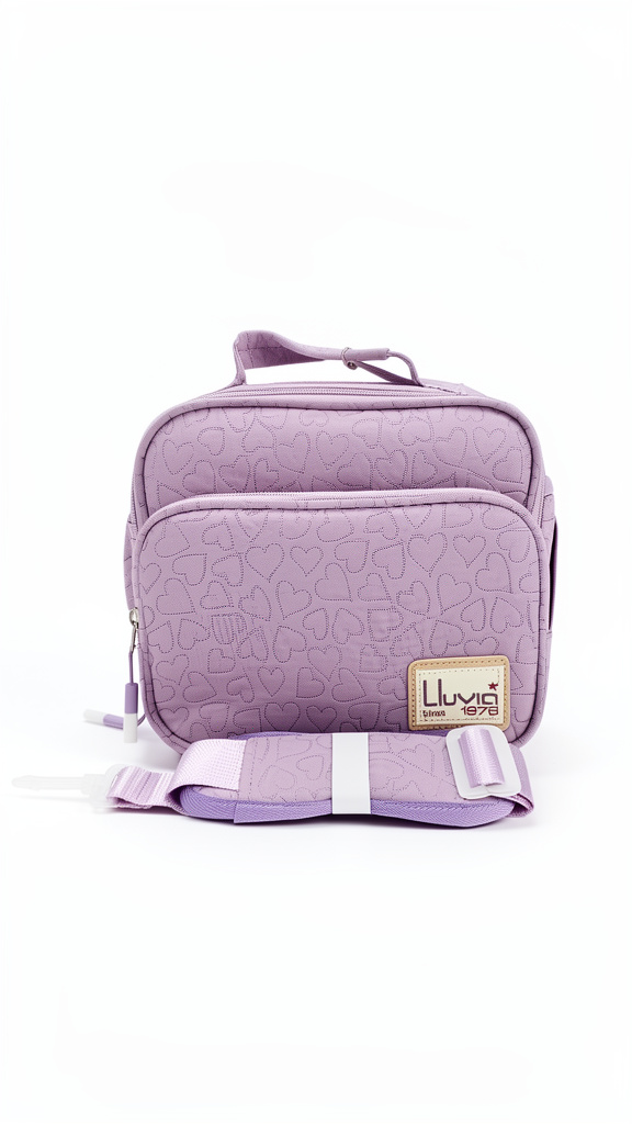 Lonchera Lila con corazones