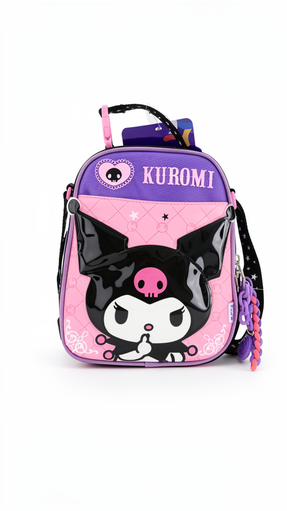Lonchera de kuromi Rosa con Morado