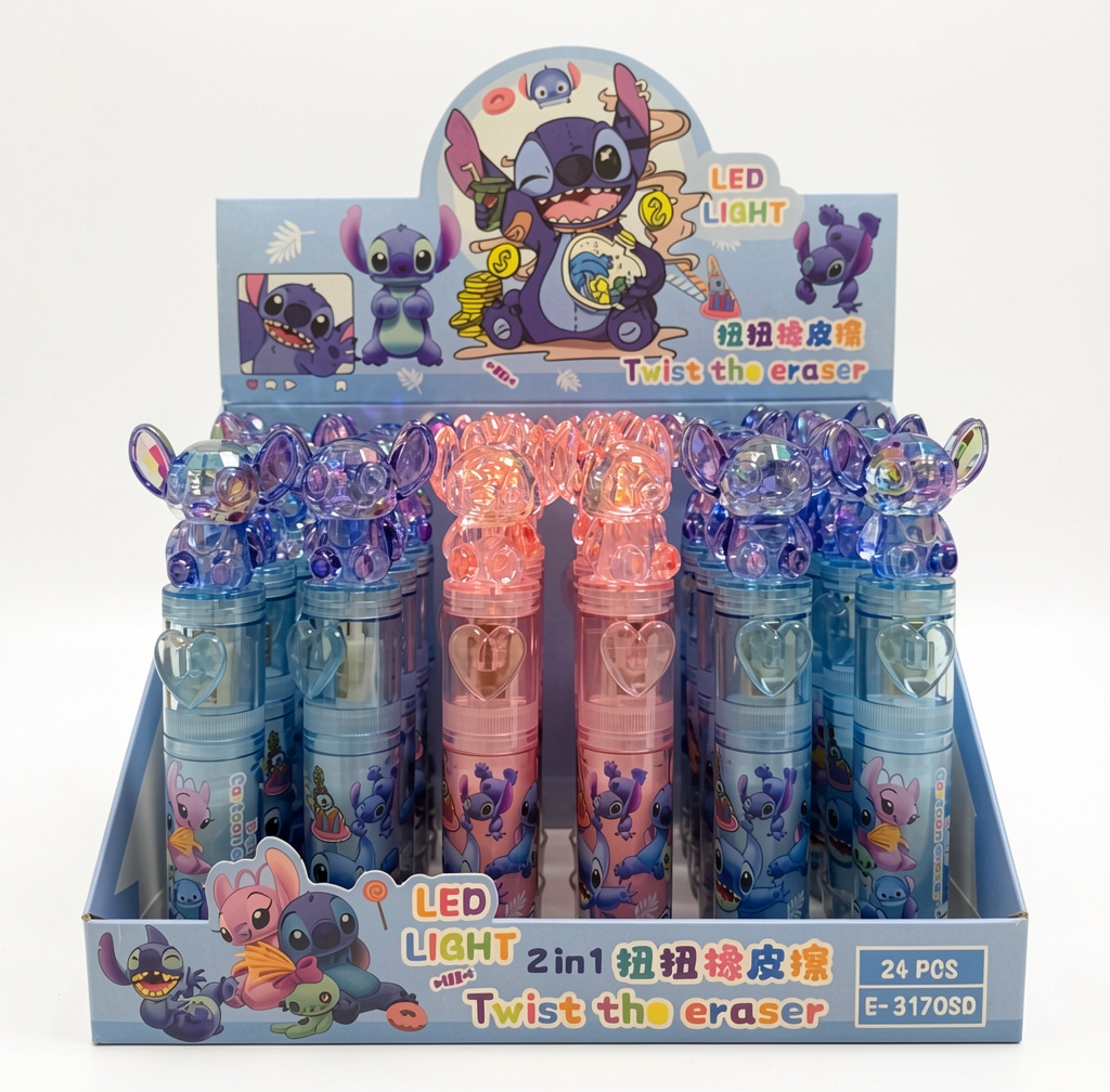 Goma con Luz de stich (Men: $25 May: $20 Caj: $18)