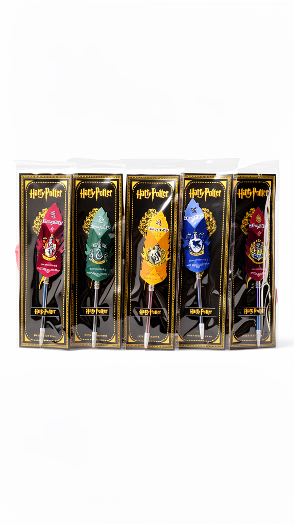 Plumas de metal tinta negra Harry Potter 25pz (Men: $40 May: $35 Caj:$30)