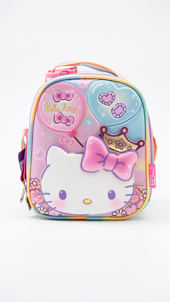 Lonchera de Hello Kitty morado pastel
