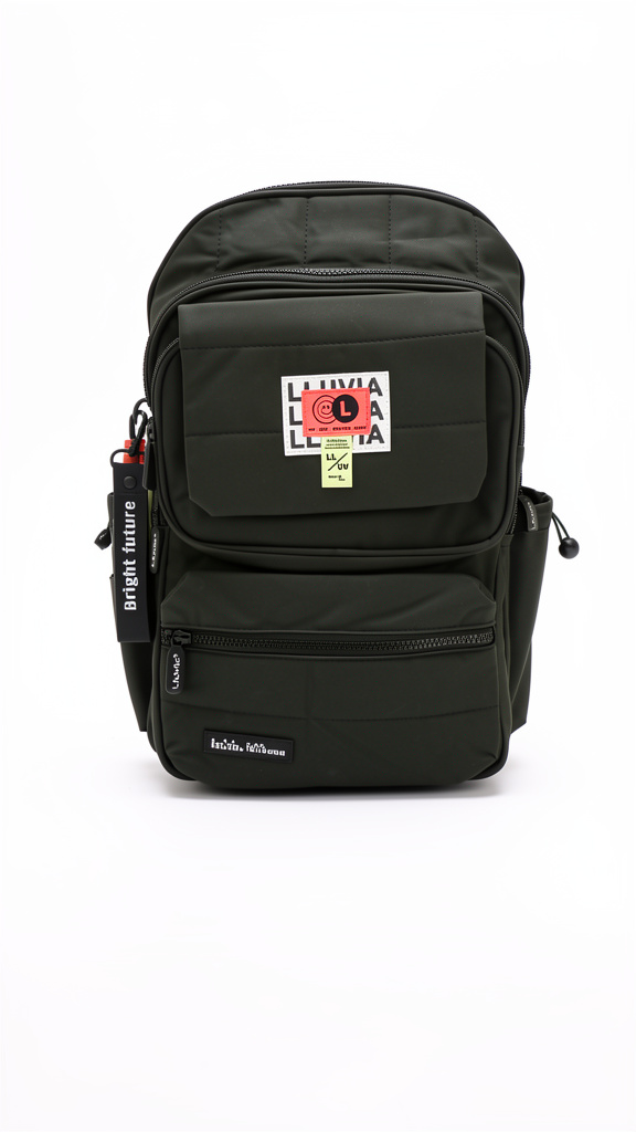 Mochila primaria Lluvia negro con blanco