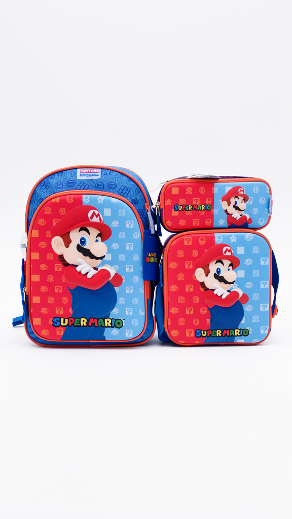 Paquete completo primaria chenson Mario brasil azul con rojo