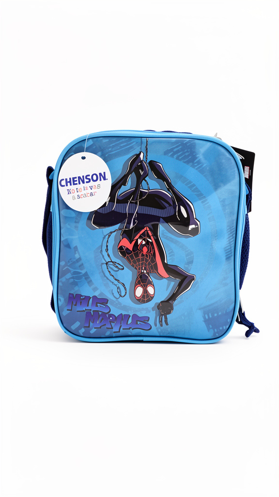 Lonchera chenson spiderman color azul fuerte