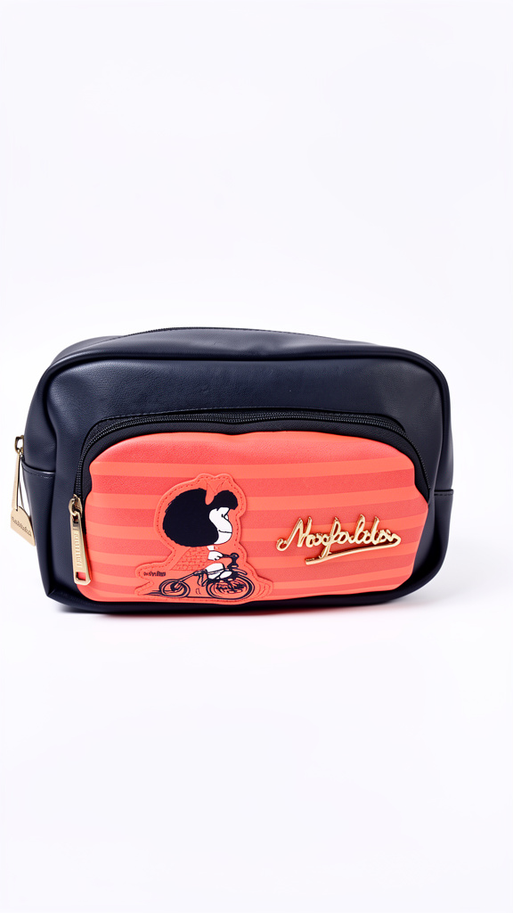 Lapicera de Mafalda color rojo con azul fuerte