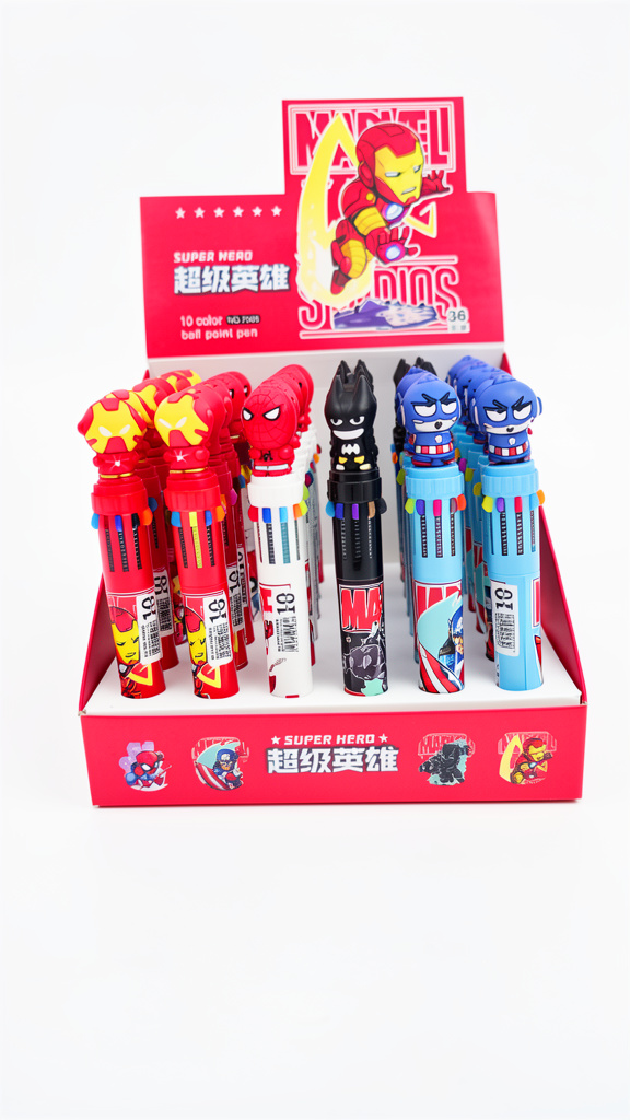 Plumas de 10 colores avengers (Men: $20 May: $15 Caj: $13)