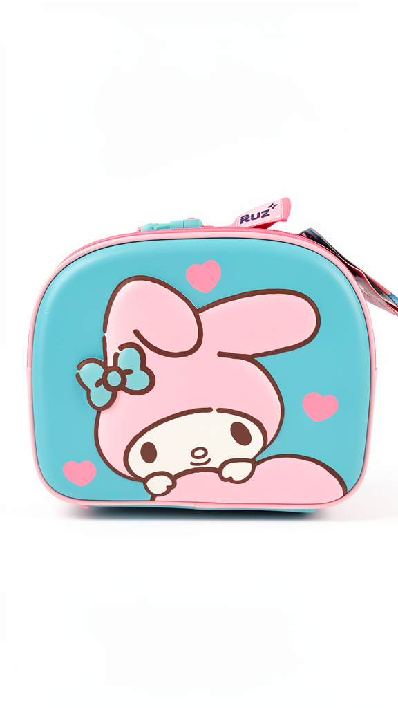 Lonchera My Melody rosa pastel con azul pastel