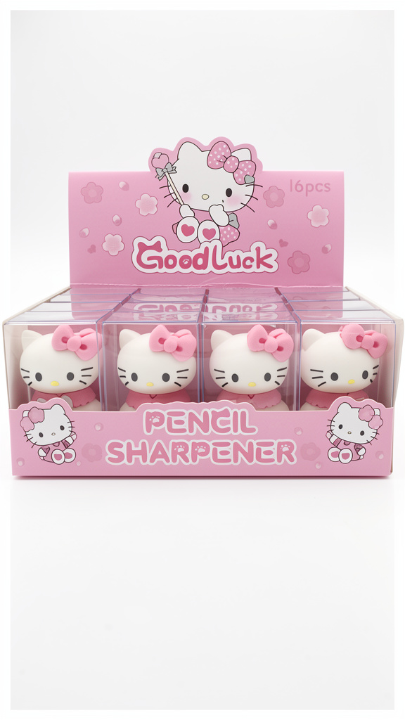 Sacapuntas de Hello Kitty 16pz (Men: $20 May: $17 Caj: $15)