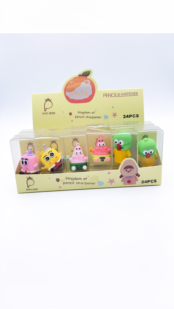Sacapuntas de Bob Esponja 24pz (Men: $20 May: $17 Caj: $15)