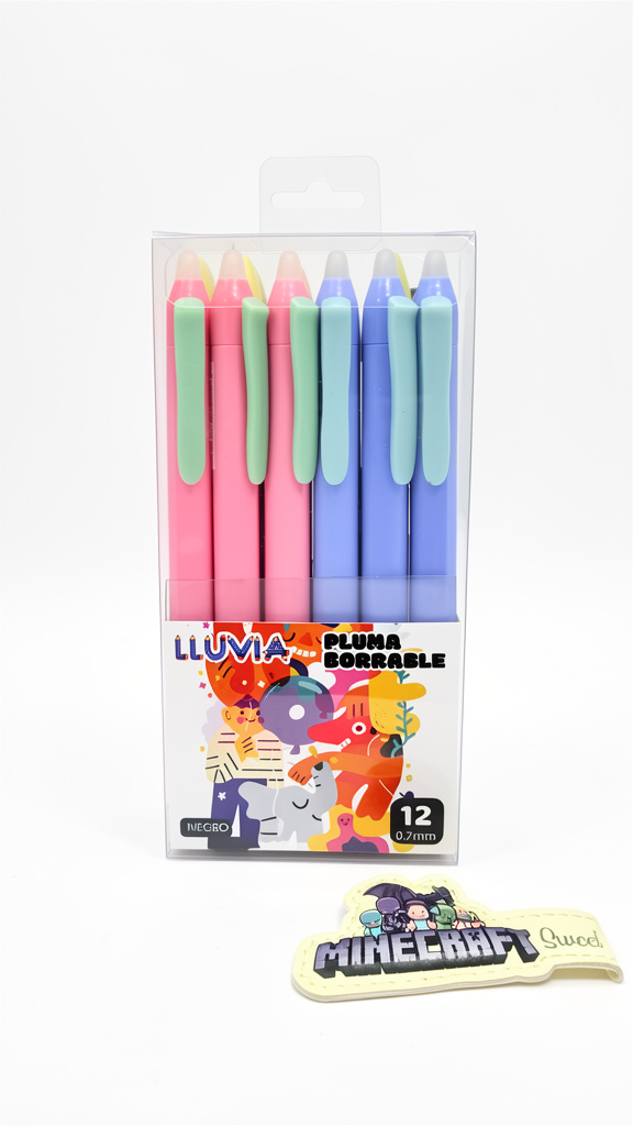 Plumas Borrables Lluvia Retráctiles tinta negra punta fina (Men: $100 May: $90 Doc: $85)