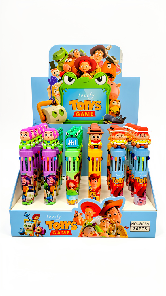 Plumas de 10 colores Toy story (Men: $25 May: $20 Caj: $14)
