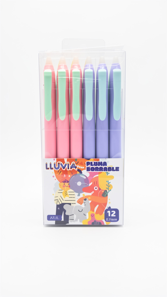 Plumas Borrables Lluvia Retractil Tinta azul Punta fina (Men: $100 May: $90 Doc: $85)