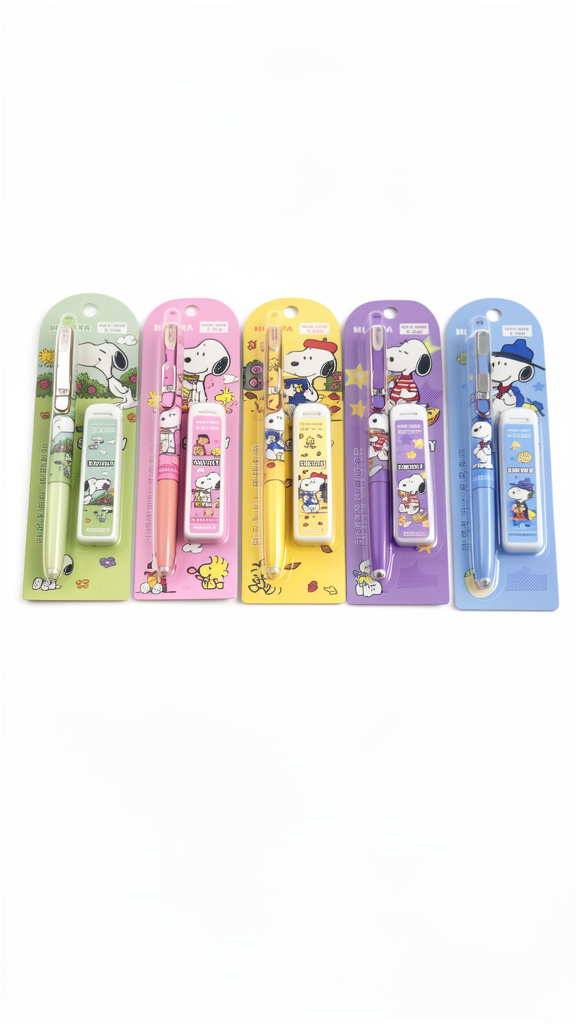 Lapiceros de snopy 0.5mm con puntillas 24pz (Men: $30 May: $25 Caj: $20)