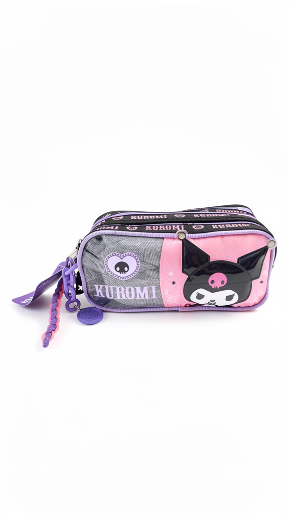 Lapicera ruz kuromi 3 cierres