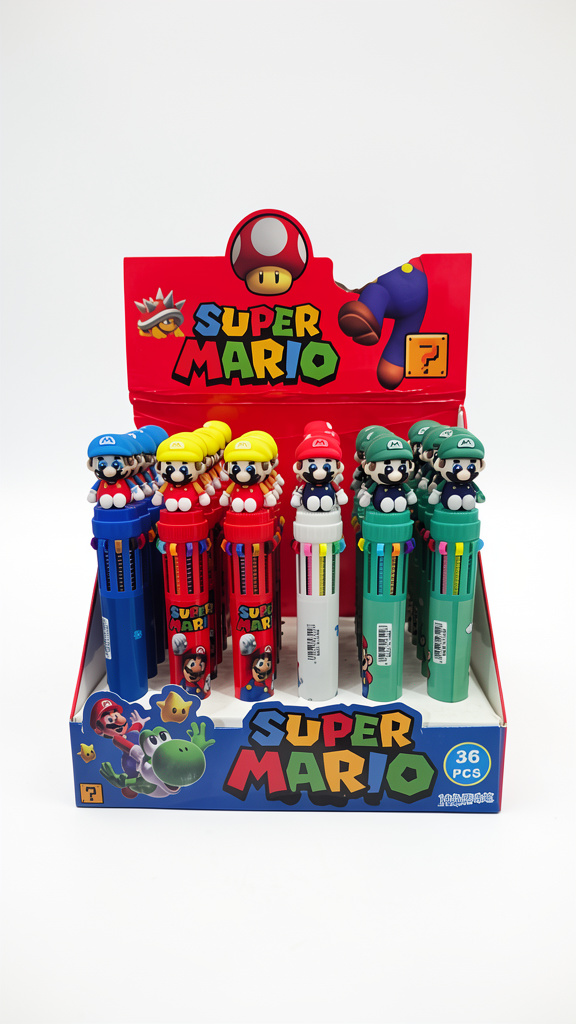 Plumas de 10 colores de mario (Men: $20 May: $15 Caj: $13)