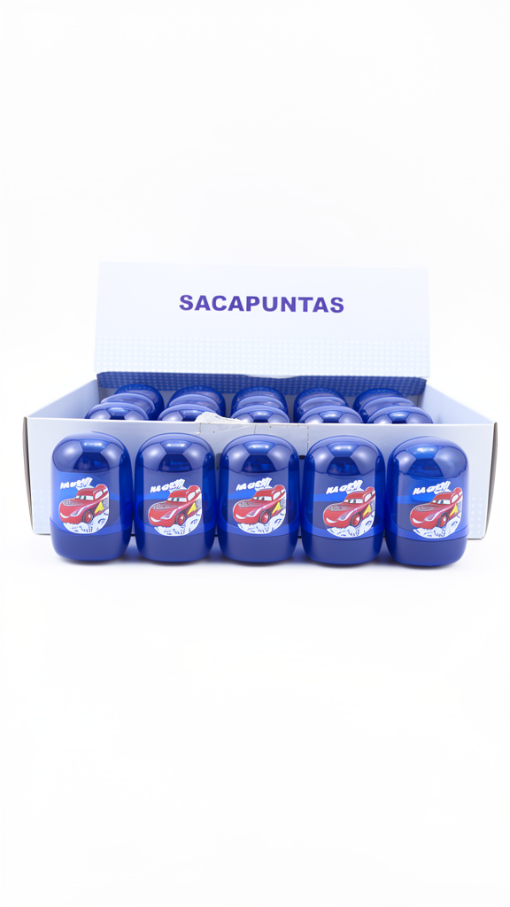 Sacapuntas de Cars con deposito (Men: 15 May: $12 Caj: $10)