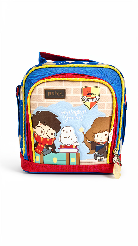 Lonchera Infantil Harry Potter rojo con azul