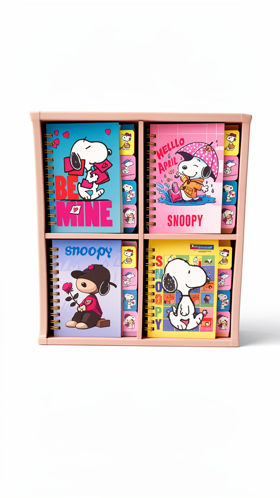 Libretas decoradas de snopy 24pz (Men: $25 May: $20 Caj: $16)