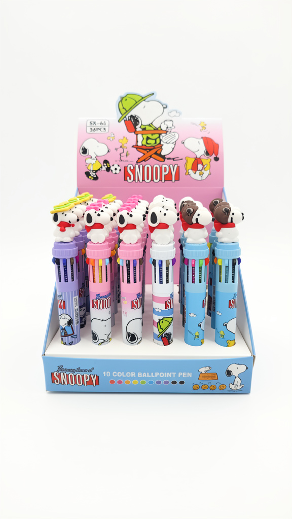 Plumas de 10 colores snopy (Men: $20 May: $15 Caj: $13)