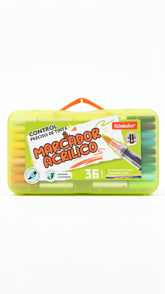 Plumones en Acrilico Profesionales Odekolor 36 colores (Men: $230 May: $210 Doc: $200)